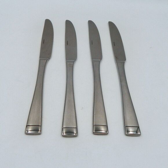 Oneida Stainless Flatware Mercer New French Dinner Knife Satin Frosted 18/0 S/4 - Picture 1 of 10